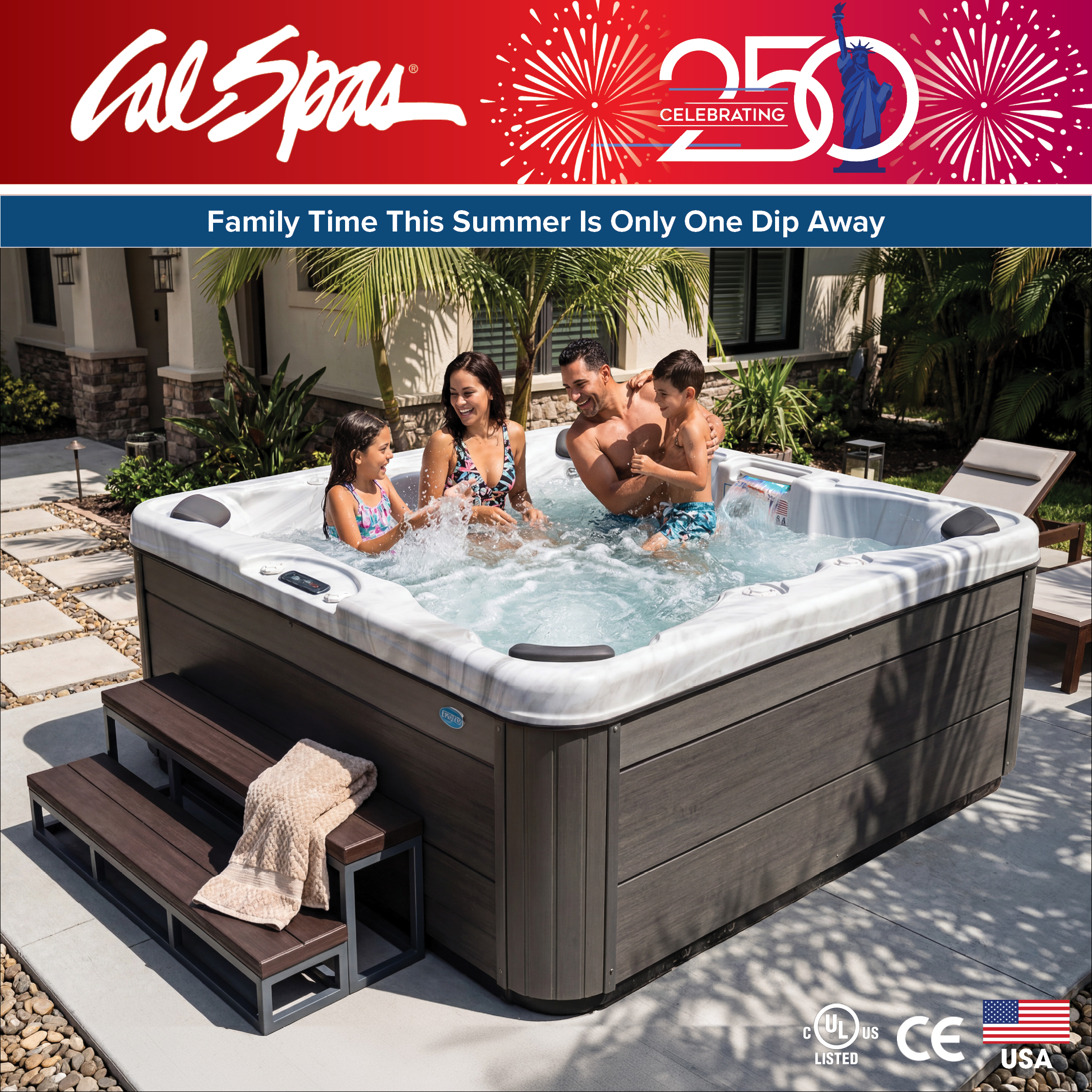 Calspas hot tub being used in a family setting - Nizhny Novgorod